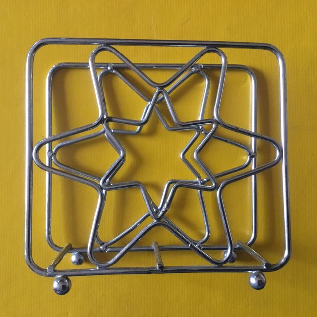 Servilletero madera metal Vintage nórdico