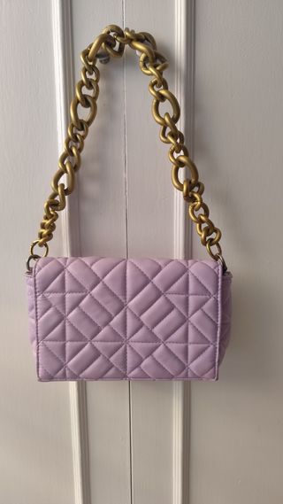 Bolso de hombro lila