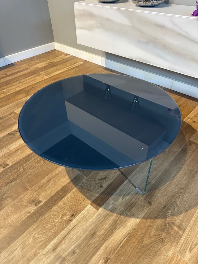 Mesa cristal redonda