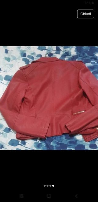 Giubbino in pelle sintetica