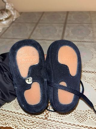 Scarpette bimbo in panno