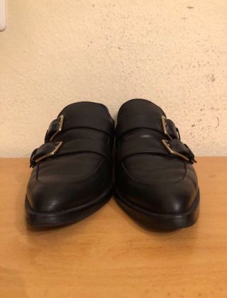UTERQÜE  mocasines doble hebilla 39