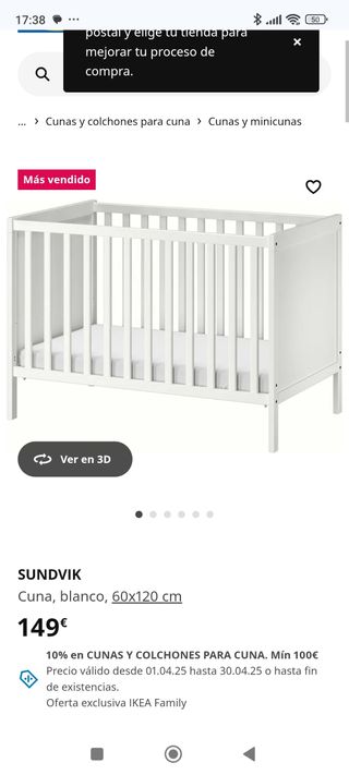 Cuna-cama ikea