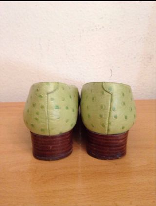 ACOSTA  Bailarinas/zapatos tacon verdes mujer 37.5