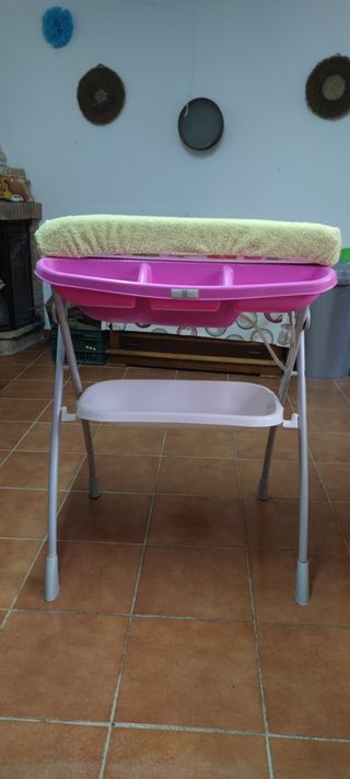 Bañera-cambiador bebes
