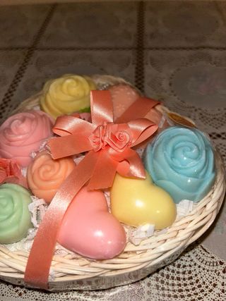 Cestino Vintage con saponette 