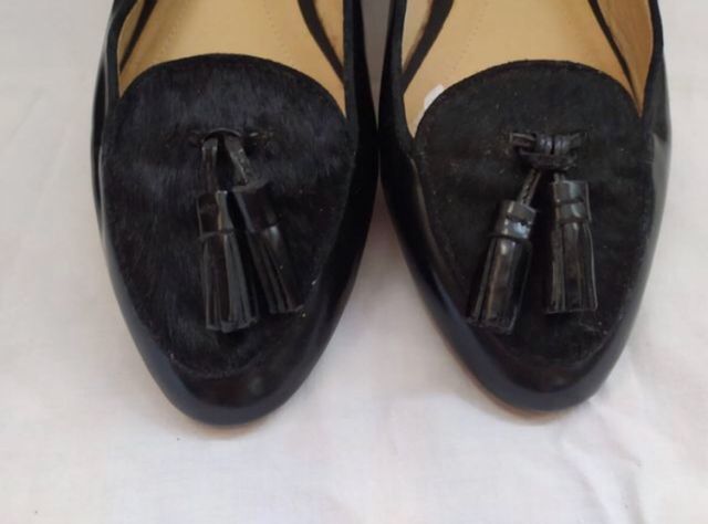 MASSIMO DUTTI mocasines pelo y flecos 39