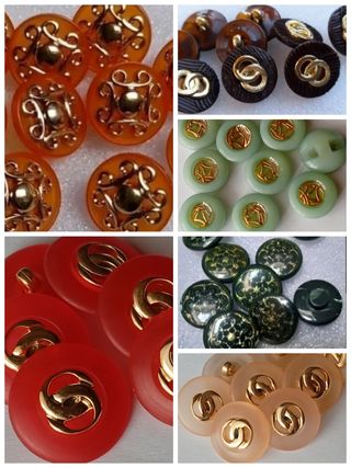 Lote 14 botones- 5 modelos