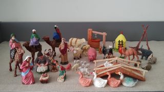 Lote Reyes Magos y figuras para belén o pesebre
