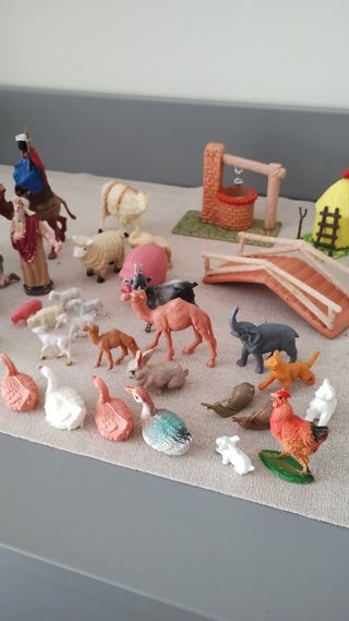 Lote Reyes Magos y figuras para belén o pesebre