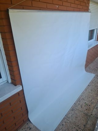 Estor blanco de PVC