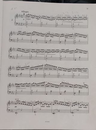 Libro de Partituras de Schubert