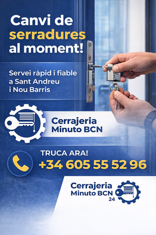 Cerrajero 24H en Barcelona Urgente y económico