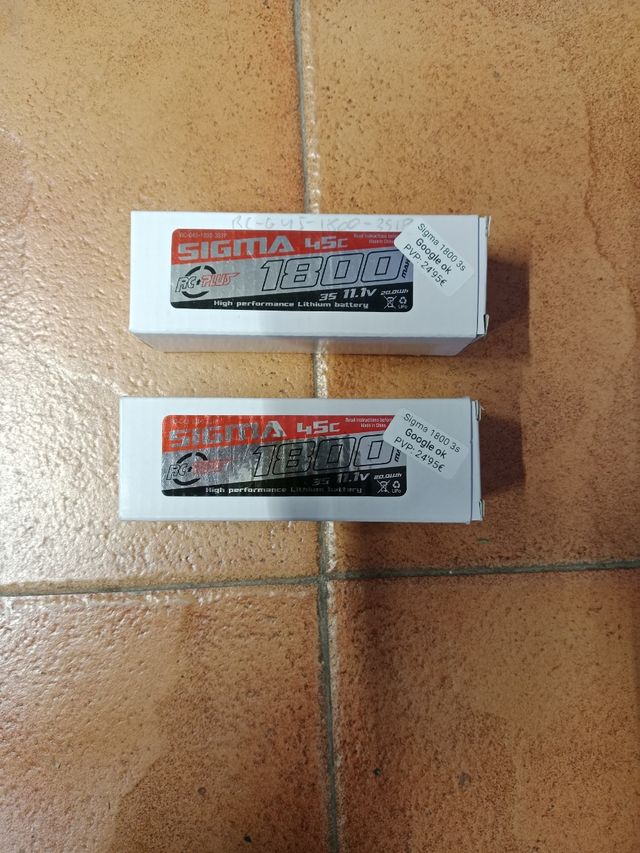 Batería Lipo Sigma 3S 1800mah 45C nueva