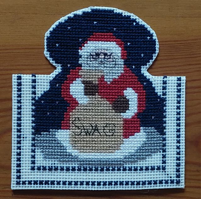 Tarjeta de Navidad. Punto de cruz.