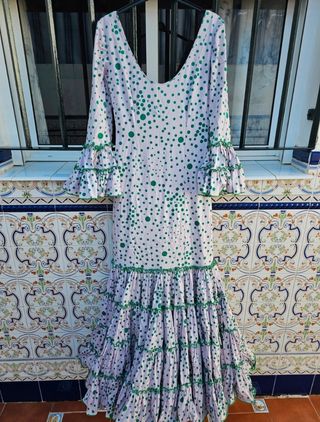 Traje de flamenca canastero