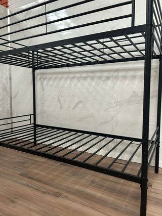 Litera 90x190 Cama Doble Negra ! Nueva