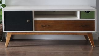 APARADOR MUEBLE TV MADERA DE MANGO MID CENTURY