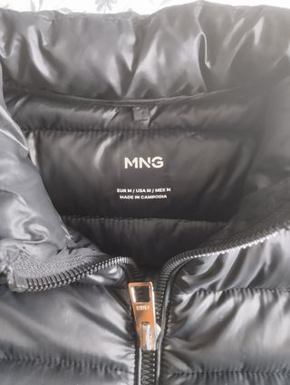 Plumas MNG negro talla M