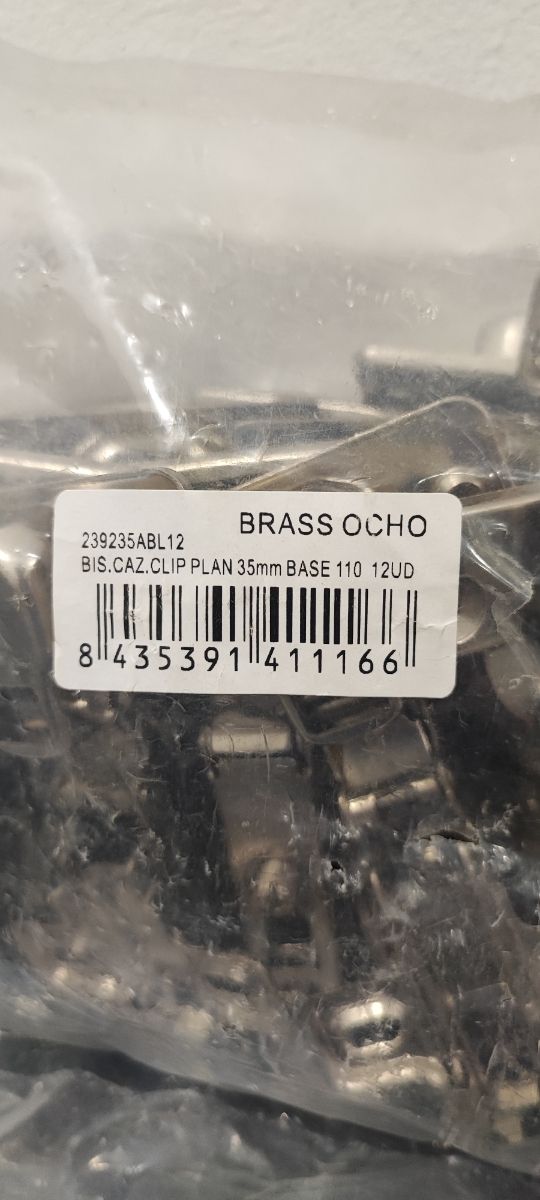 Bisagras 35mm BRASS OCHO