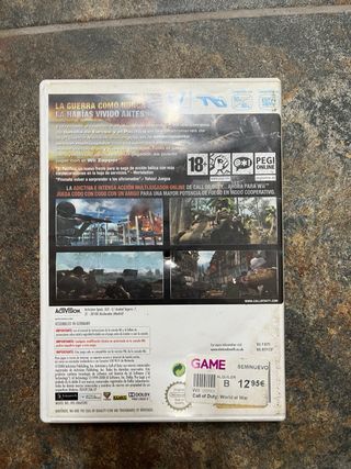 Juego Wii Call of Duty World at War