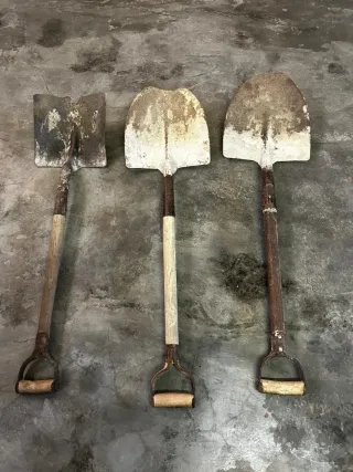 Pales paleta. Pala albañil Aixades i rasclets.