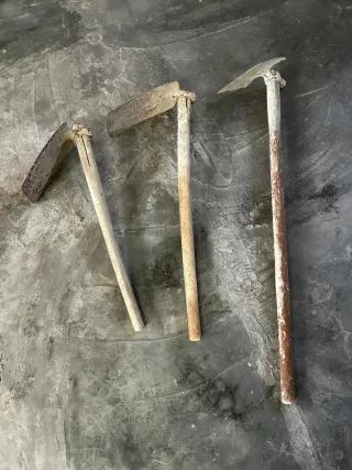 Pales paleta. Pala albañil Aixades i rasclets.