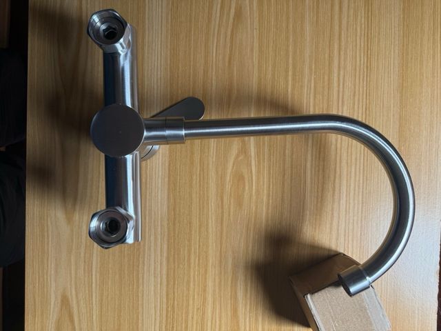 GRIFO PARED ACERO INOXIDABLE