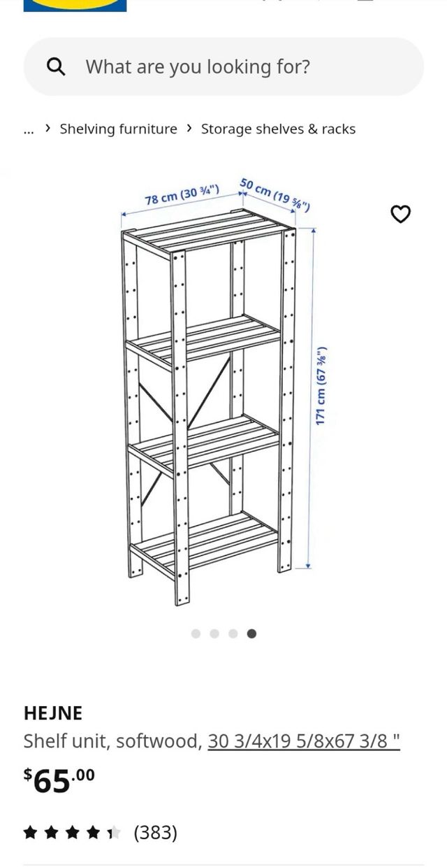 Mueble de pino Ikea /HEJNE/