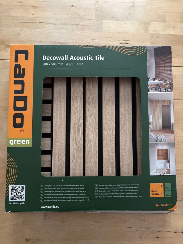 Panel acustico decorativo madera decowall