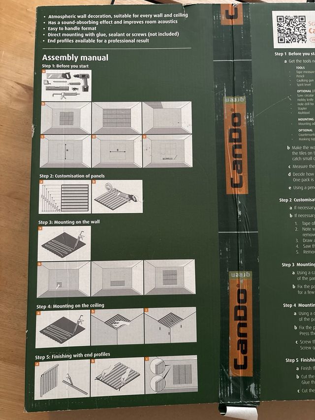 Panel acustico decorativo madera decowall