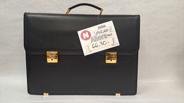 Maletin de piel Negro