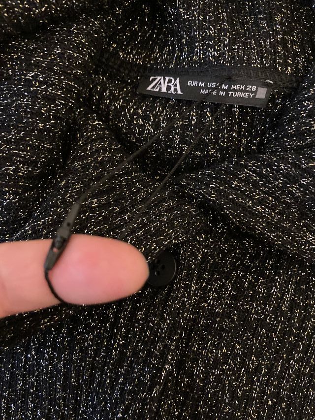 Zara Cardigan lurex misto cotone