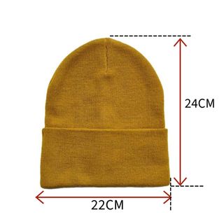 2 Gorros de punto Unisex Adulto Verde Amarillo
