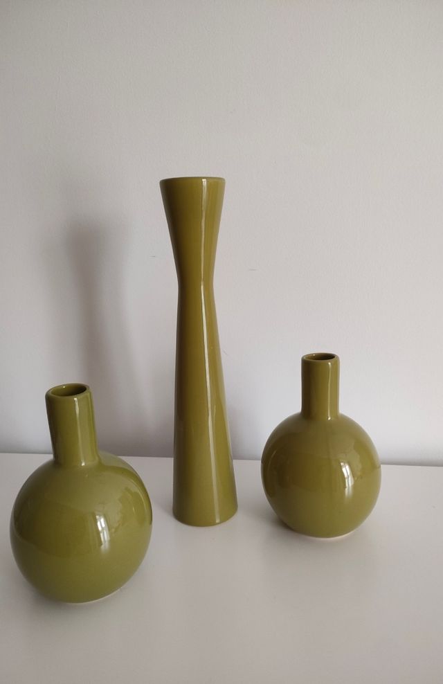 Juego de 3 jarrones decorativos