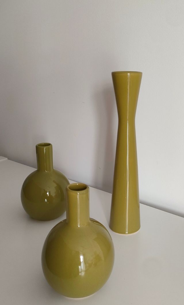 Juego de 3 jarrones decorativos
