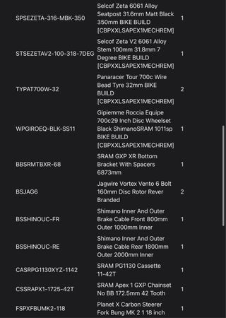 Bici Ciclocross de carbono