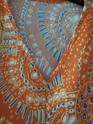 Blusa manga corta naranja