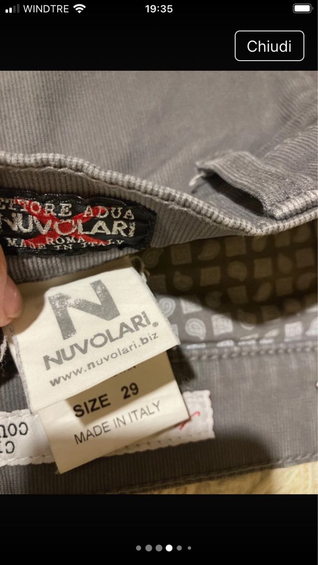Pantalone uomo Nuvolari tg 29
