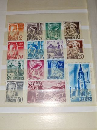 Sellos Alemania- Francés  Series complet