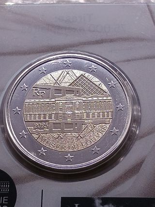 2euro Coincard Francia 2025. Louvre