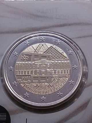 2euro Coincard Francia 2025. Louvre