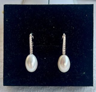 Pendientes de oro blanco 750 milesimas