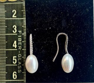 Pendientes de oro blanco 750 milesimas