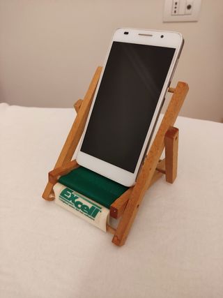 Porta telefono in legno 