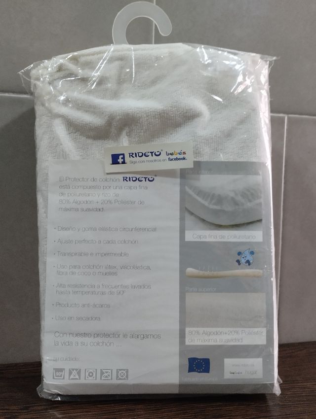 Protector de colchón para cuna