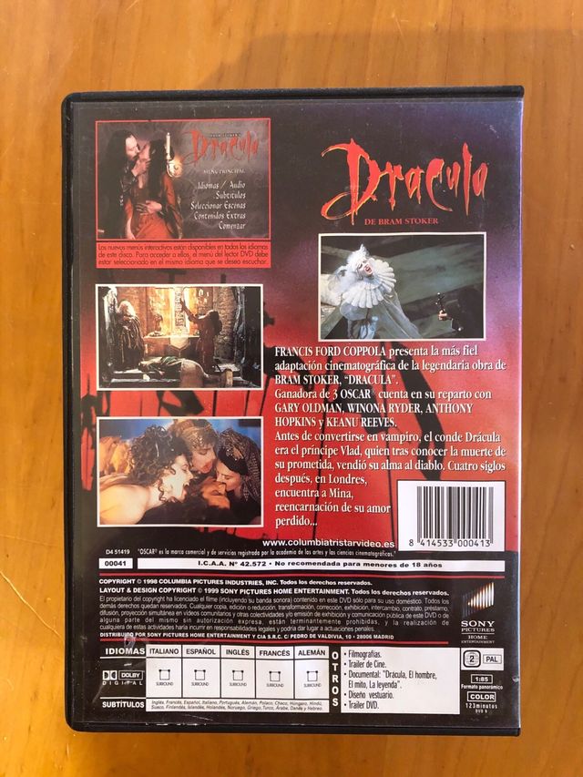 Drácula. DVD
