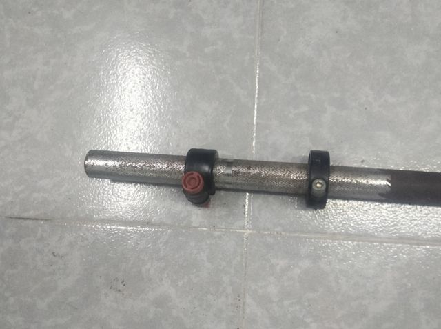 Barra de discos musculación