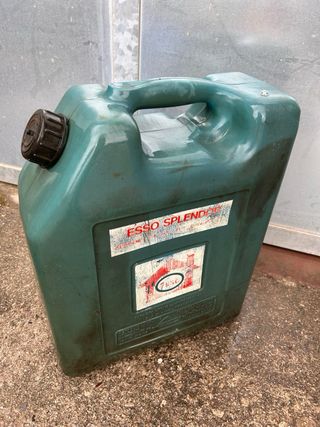 Tanica verde esso splendor vintage anni 70