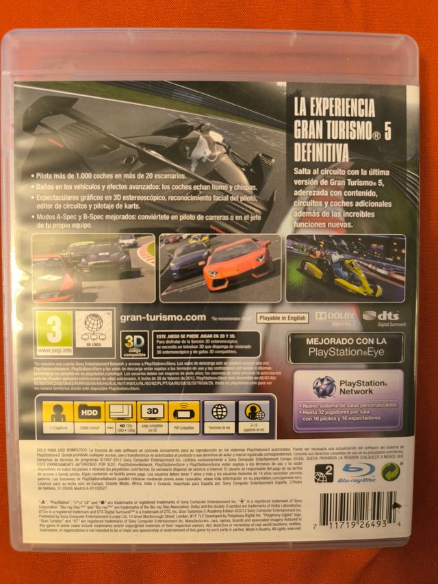 PS3 JUEGO GRAN TURISMO 5